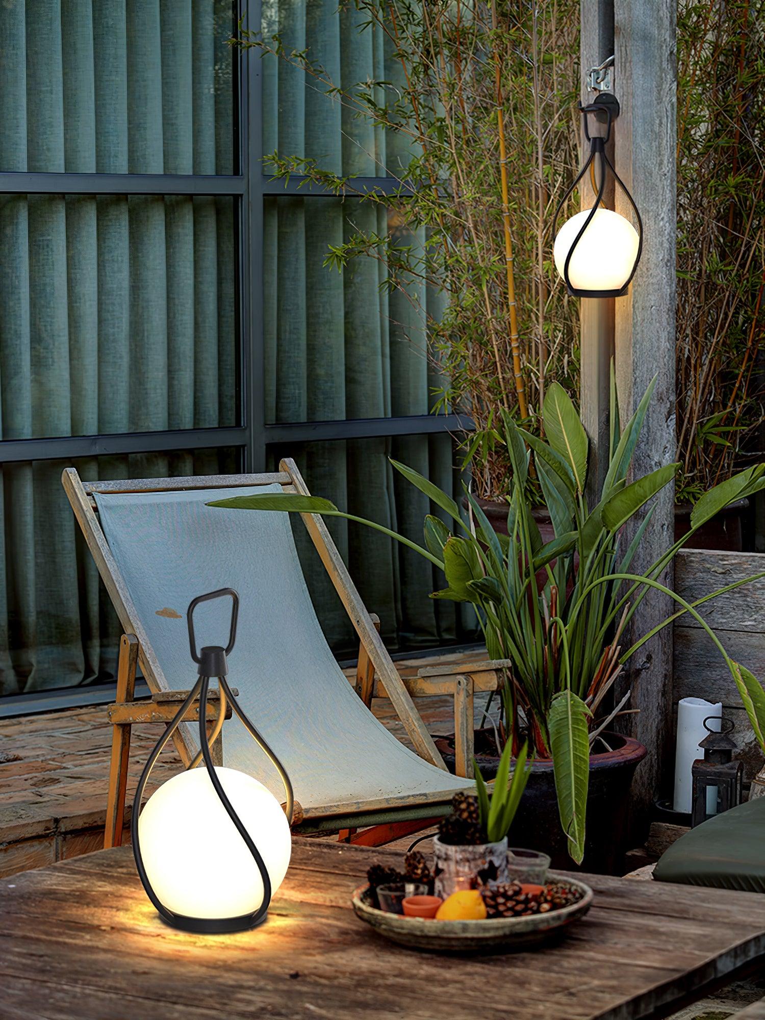 Eclisse Orb Lantern Rechargeable Bedside lamp Table lamp