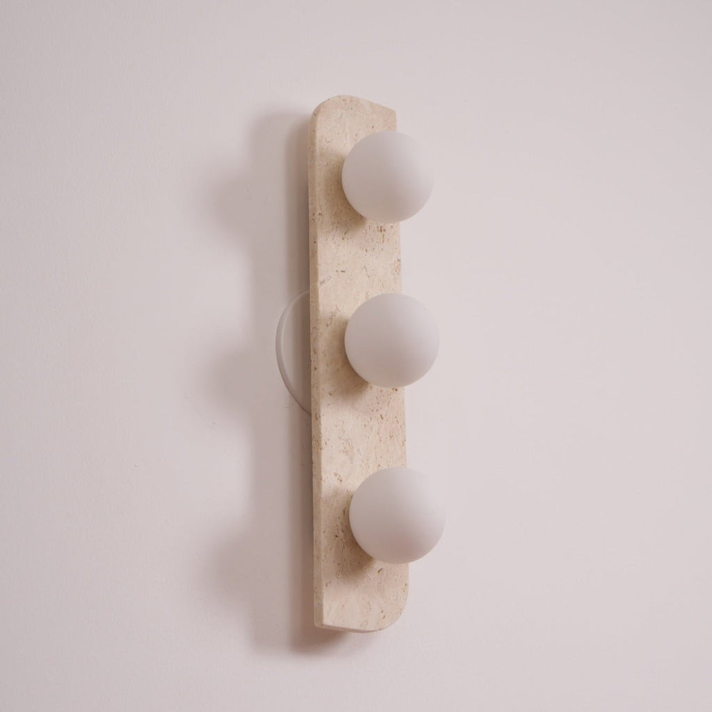 Elysian Travertine Plug-in Wall Light