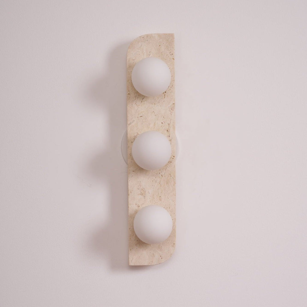 Elysian Travertine Plug-in Wall Light