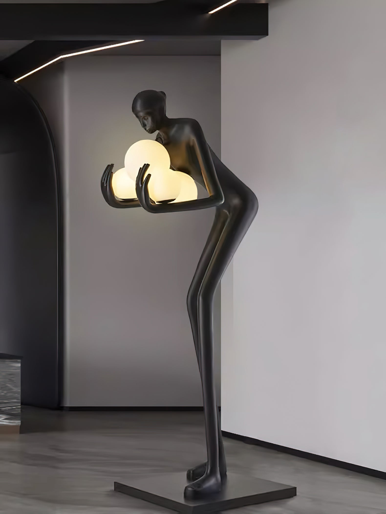 Embrace of Light Sculpture Accent Lamp Floor Lamp