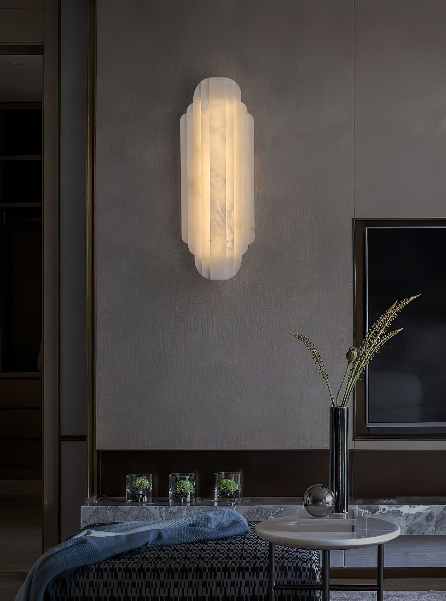 Estelle Alabaster Wall Sconce