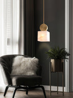Etruscan Aabaster Droplight Pendant Light
