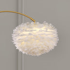 Feather Drawer Torchiere Lamp Floor Lamp
