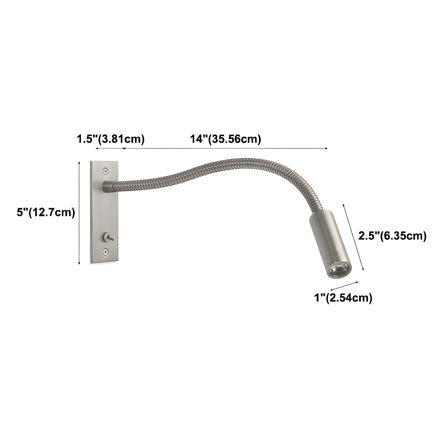 Flexible Gooseneck Sconce Wall Lamp