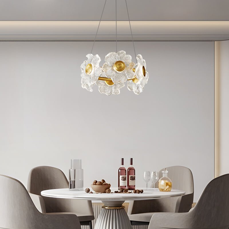 Flora Glass Candelabrum Chandelier