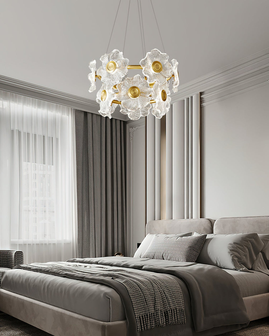 Flora Glass Candelabrum Chandelier