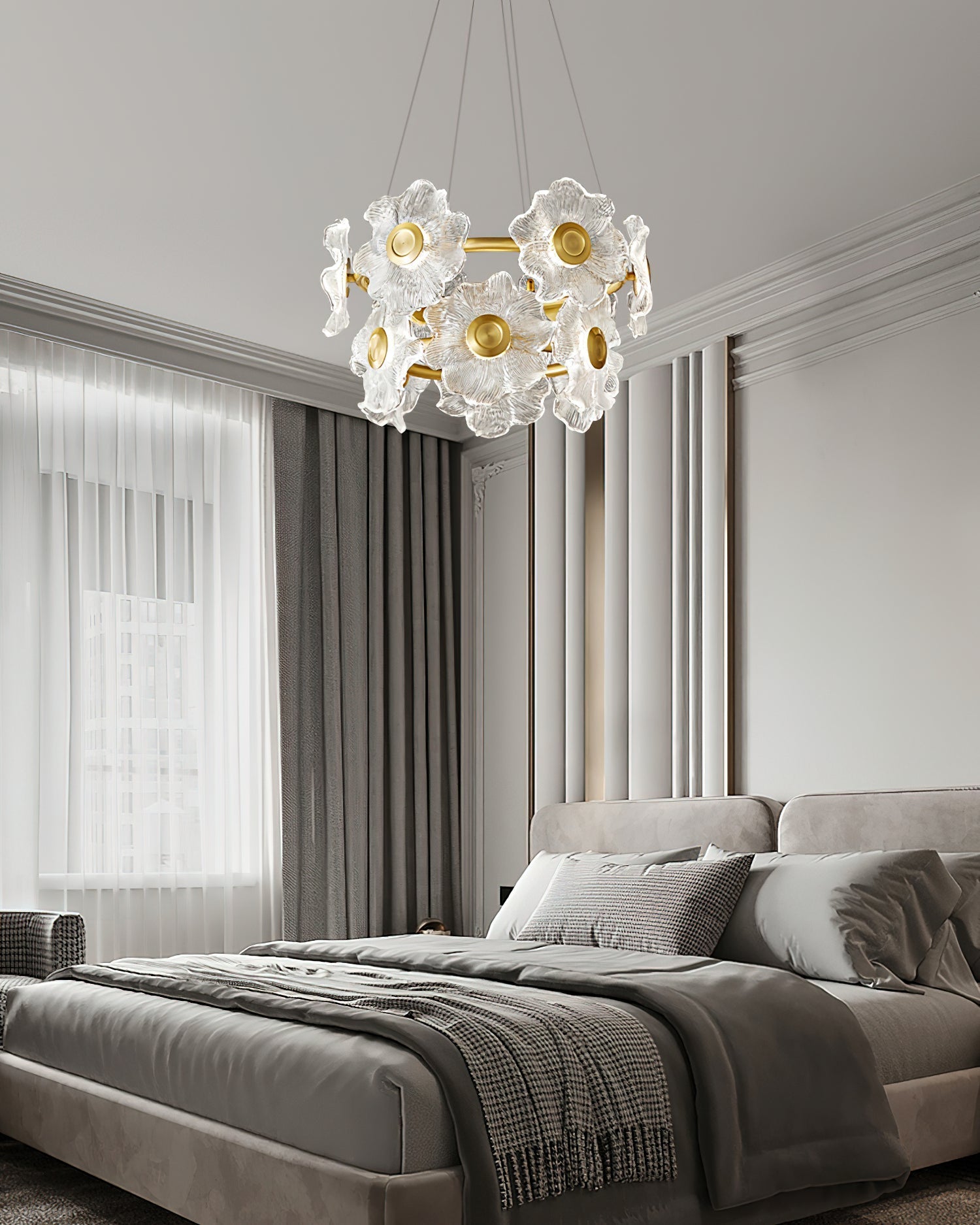 Flora Glass Candelabrum Chandelier