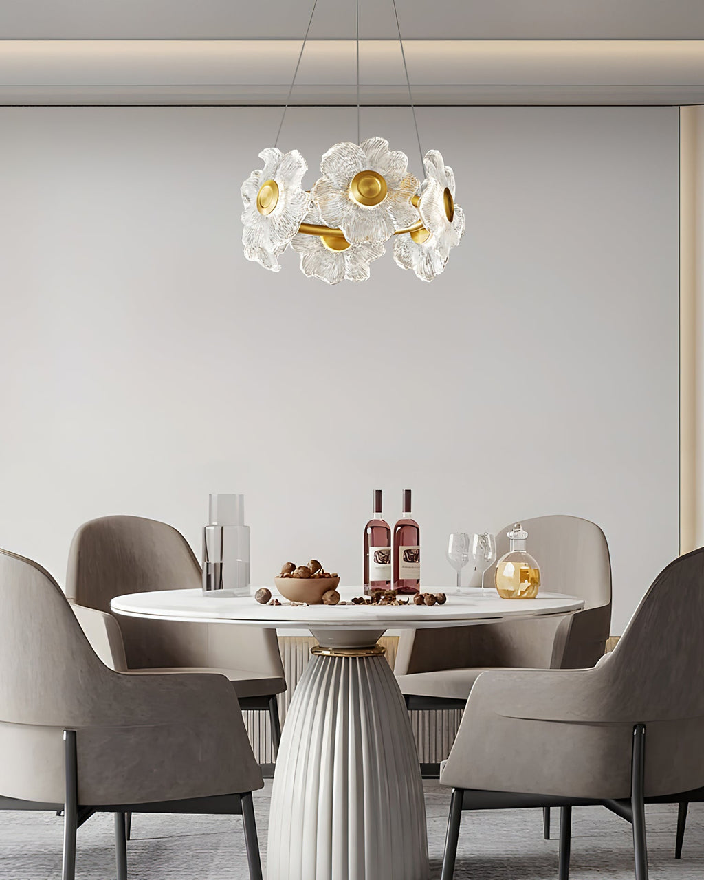 Flora Glass Candelabrum Chandelier