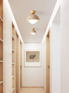 Flore Travertine Bud Ceiling Light