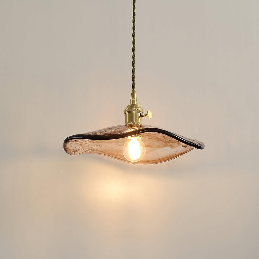 Flower Petal Glass Houselight Pendant Light
