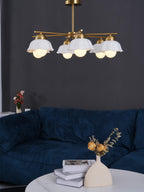 Flower Shade Crown Chandelier