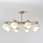 Flower Shade Crown Chandelier