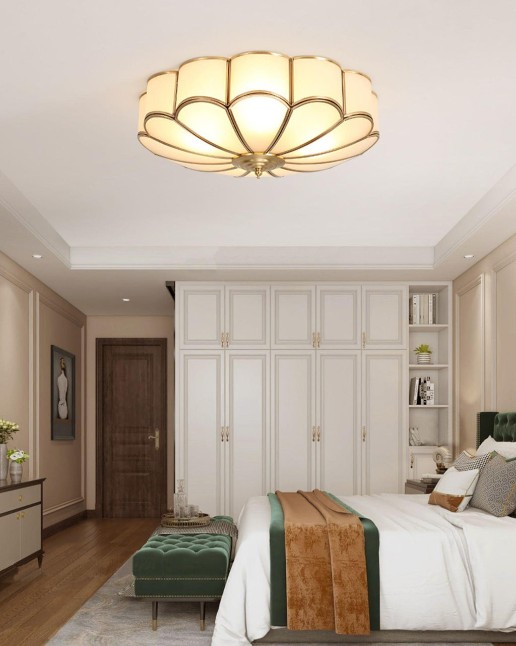 Scalloped Flush Ceiling-mounted light Ceiling Light