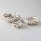 Flute Fold Stone Vessel Storage Tray
