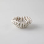 Flute Fold Stone Vessel Storage Tray