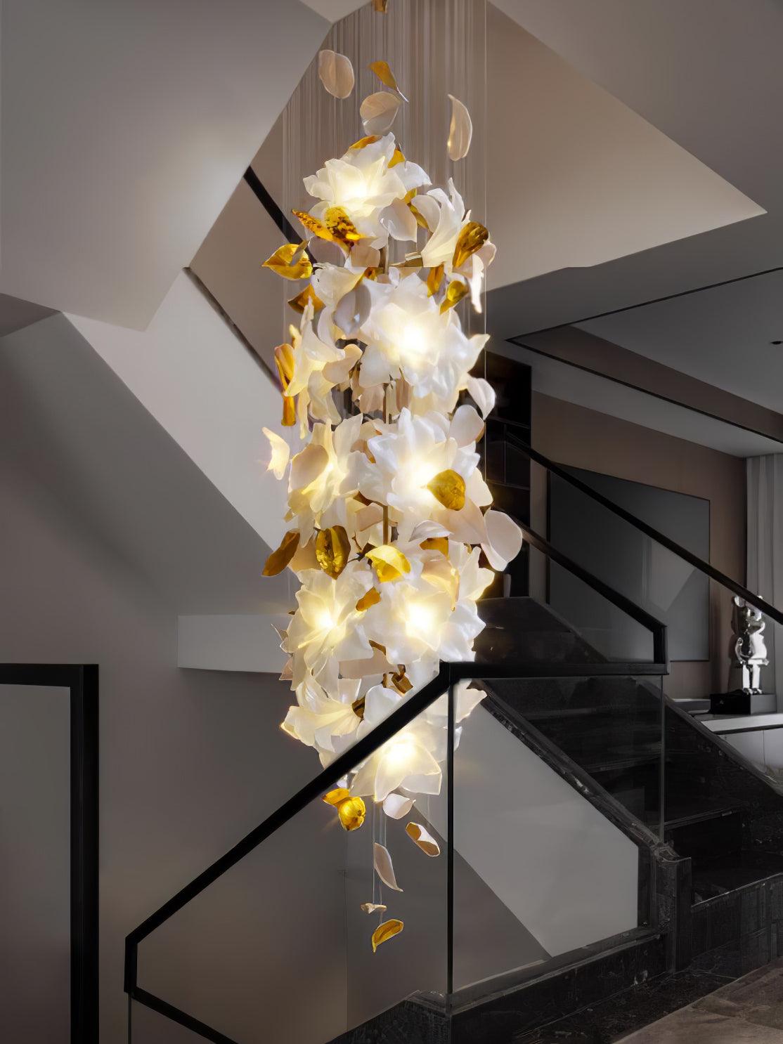Flying Flowers Fluttering Gasolier Chandelier