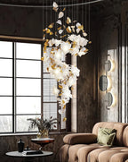 Flying Flowers Fluttering Gasolier Chandelier