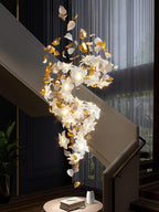 Flying Flowers Fluttering Gasolier Chandelier