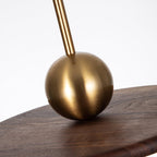 Flying Saucer Walnut Hanging light Pendant Lamp