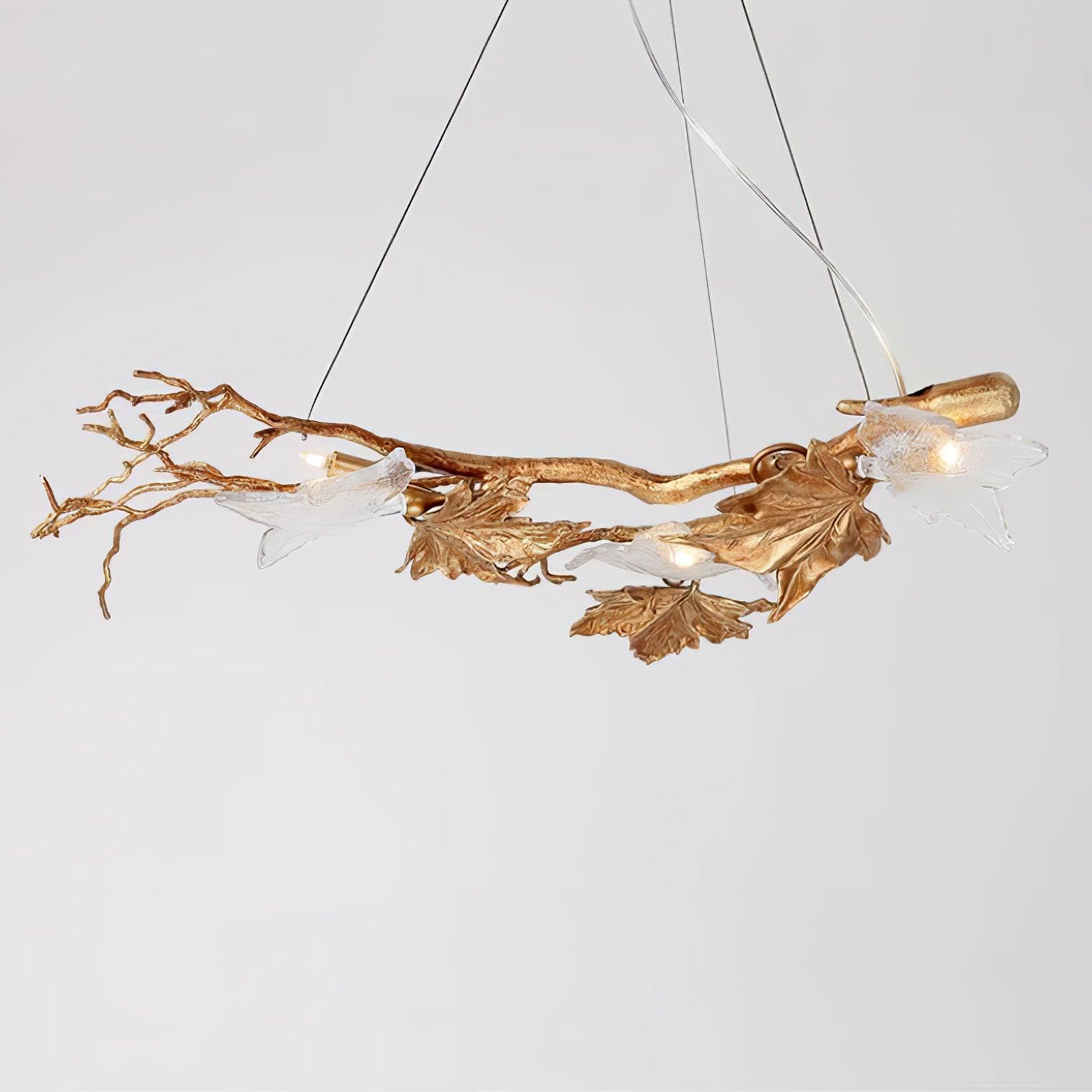 Folio Branch Brass Pendant light Chandelier