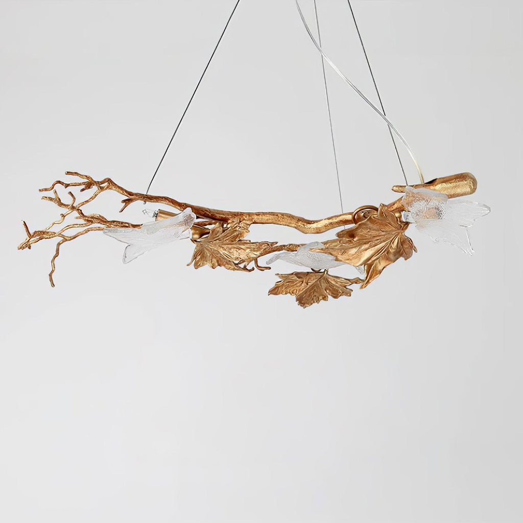 Folio Branch Brass Pendant light Chandelier