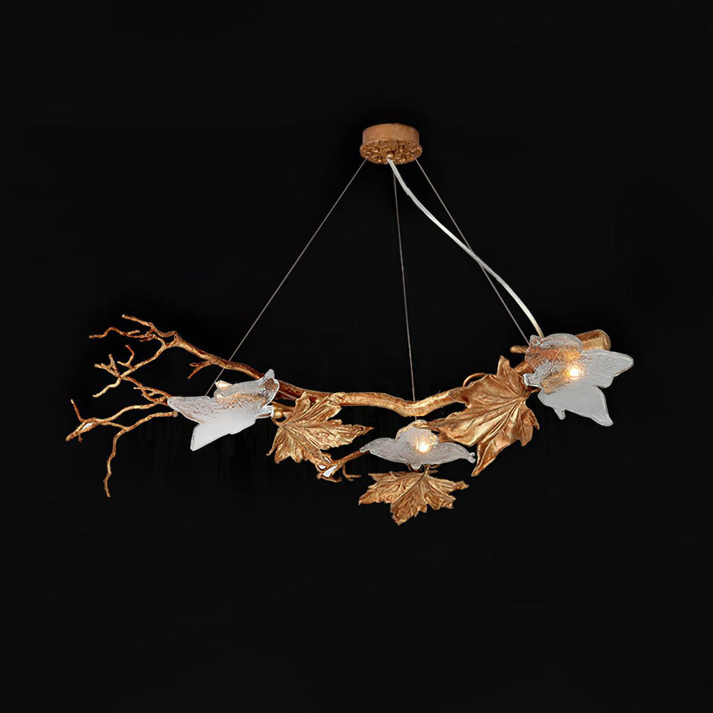 Folio Branch Brass Pendant light Chandelier