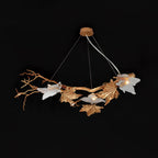 Folio Branch Brass Pendant light Chandelier