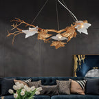 Folio Branch Brass Pendant light Chandelier