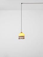 French Tassels Brass Pendant Swag Light