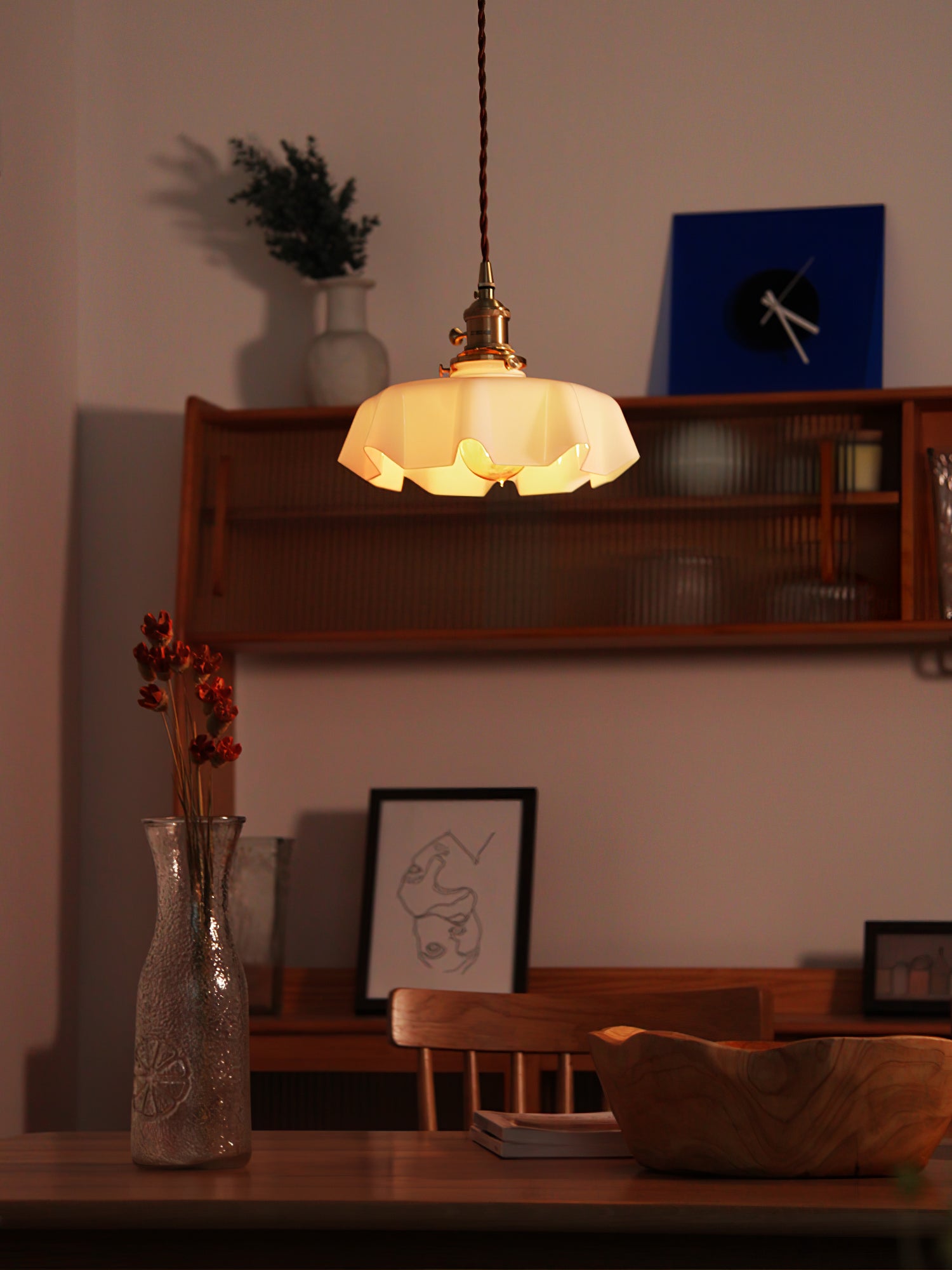 French Flower Droplight Pendant Light