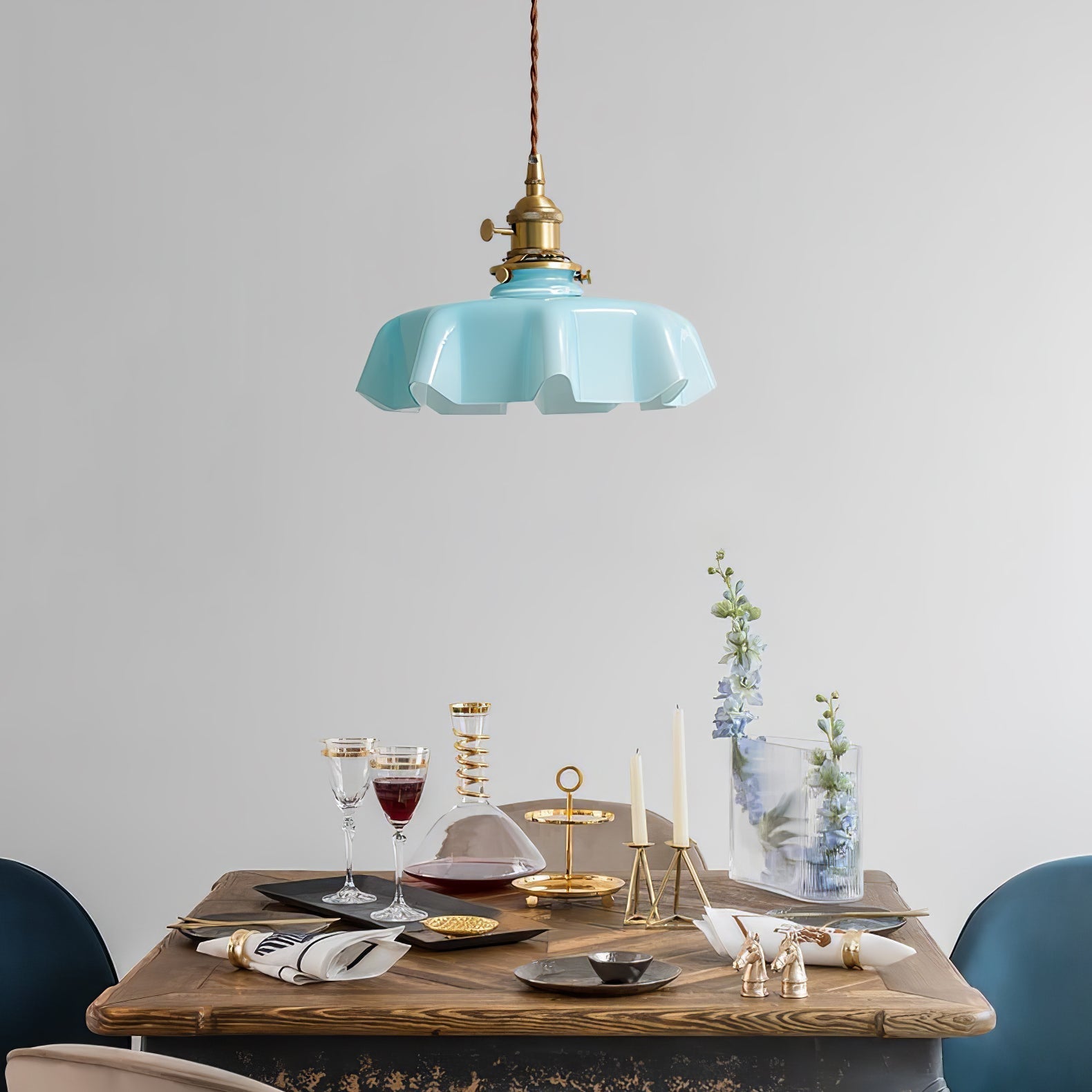 French Flower Droplight Pendant Light