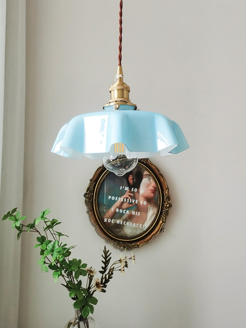 French Flower Droplight Pendant Light