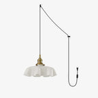 French Flower Houselight Pendant Swag Light