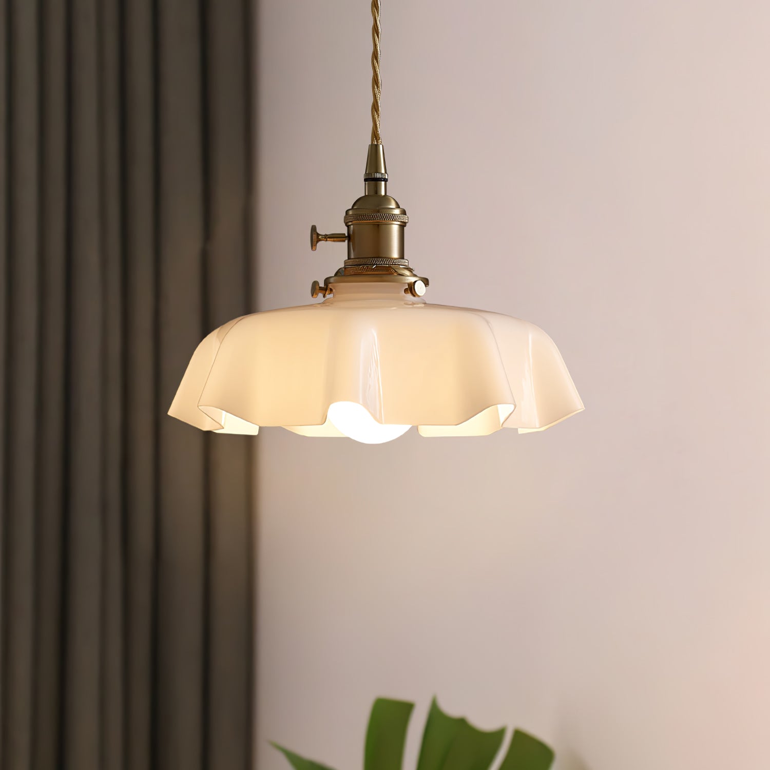 French Flower Houselight Pendant Swag Light