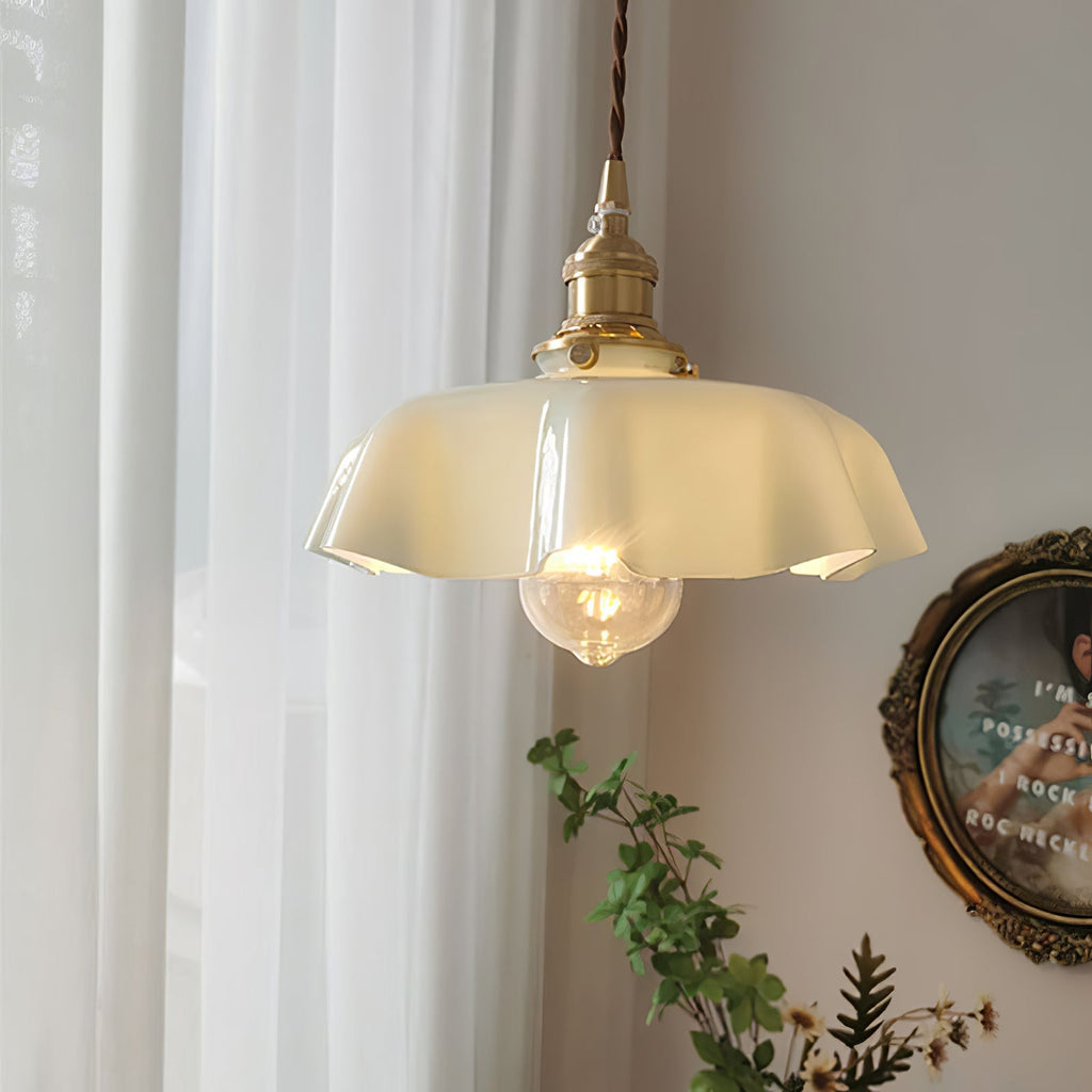 French Flower Houselight Pendant Swag Light
