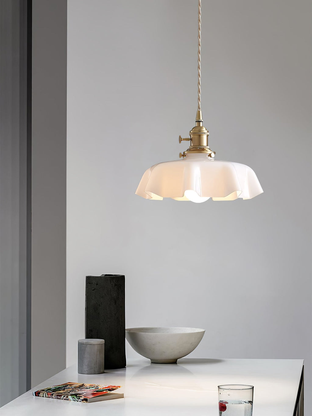 French Flower Houselight Pendant Swag Light