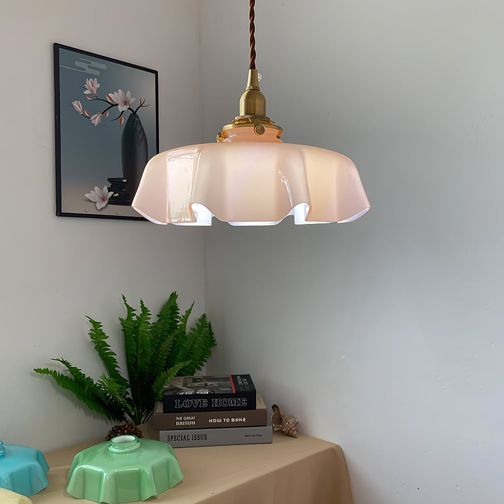 French Flower Houselight Pendant Swag Light