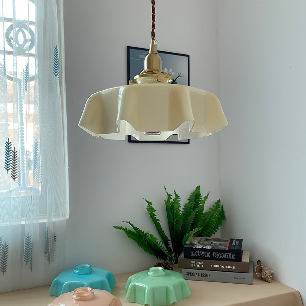 French Flower Houselight Pendant Swag Light
