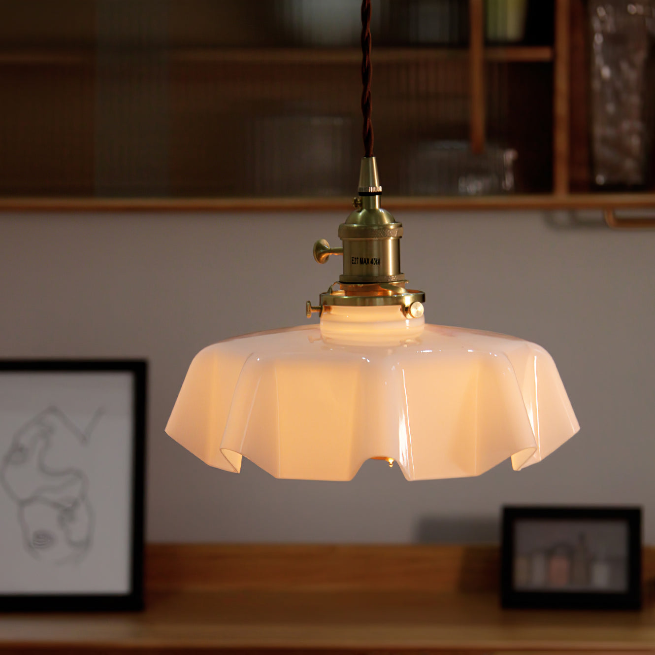 French Flower Houselight Pendant Swag Light