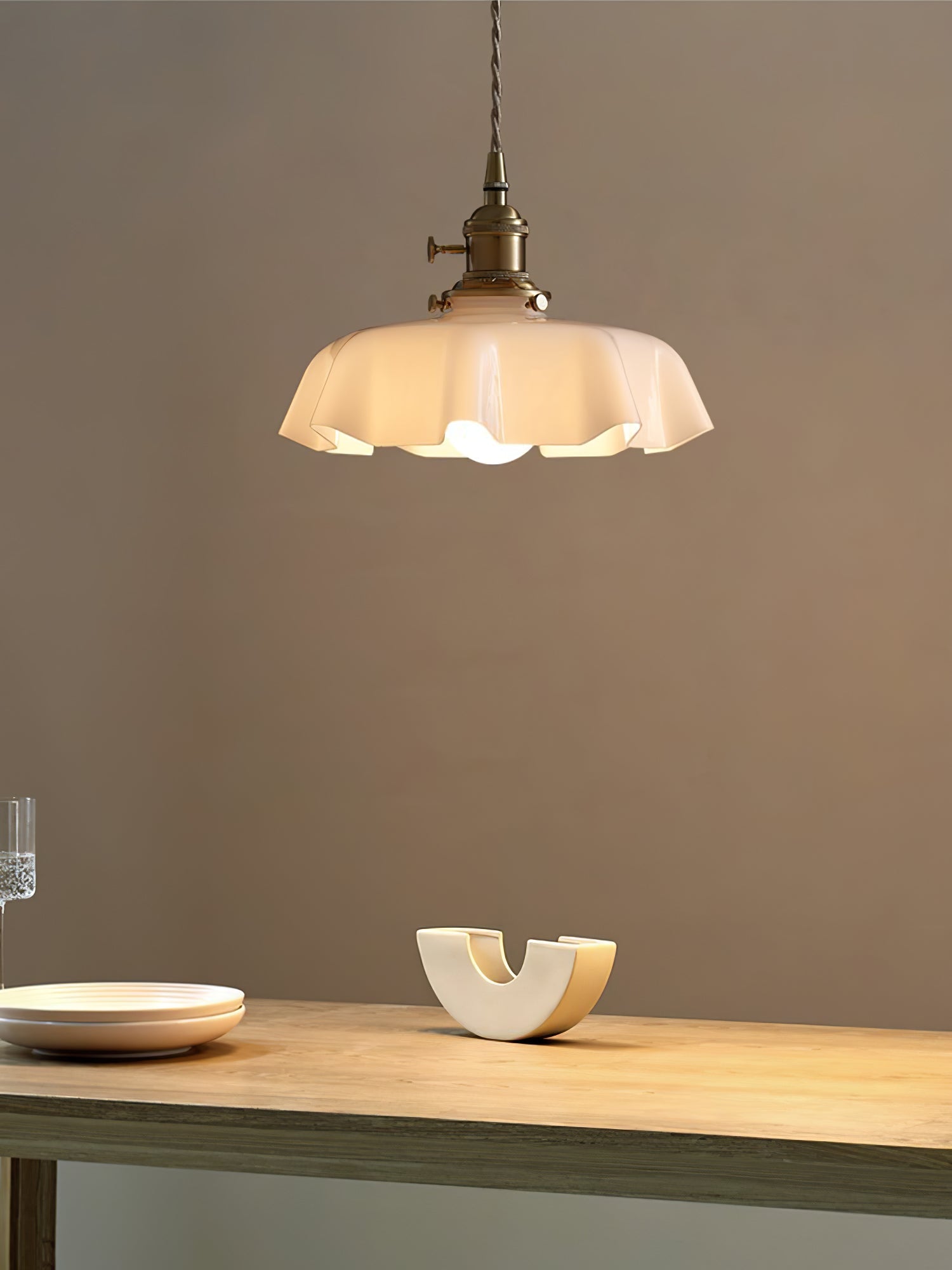 French Flower Houselight Pendant Swag Light