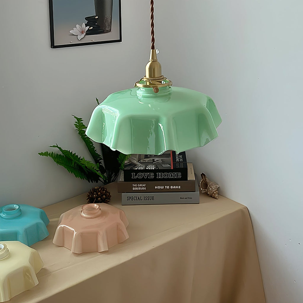 French Flower Houselight Pendant Swag Light