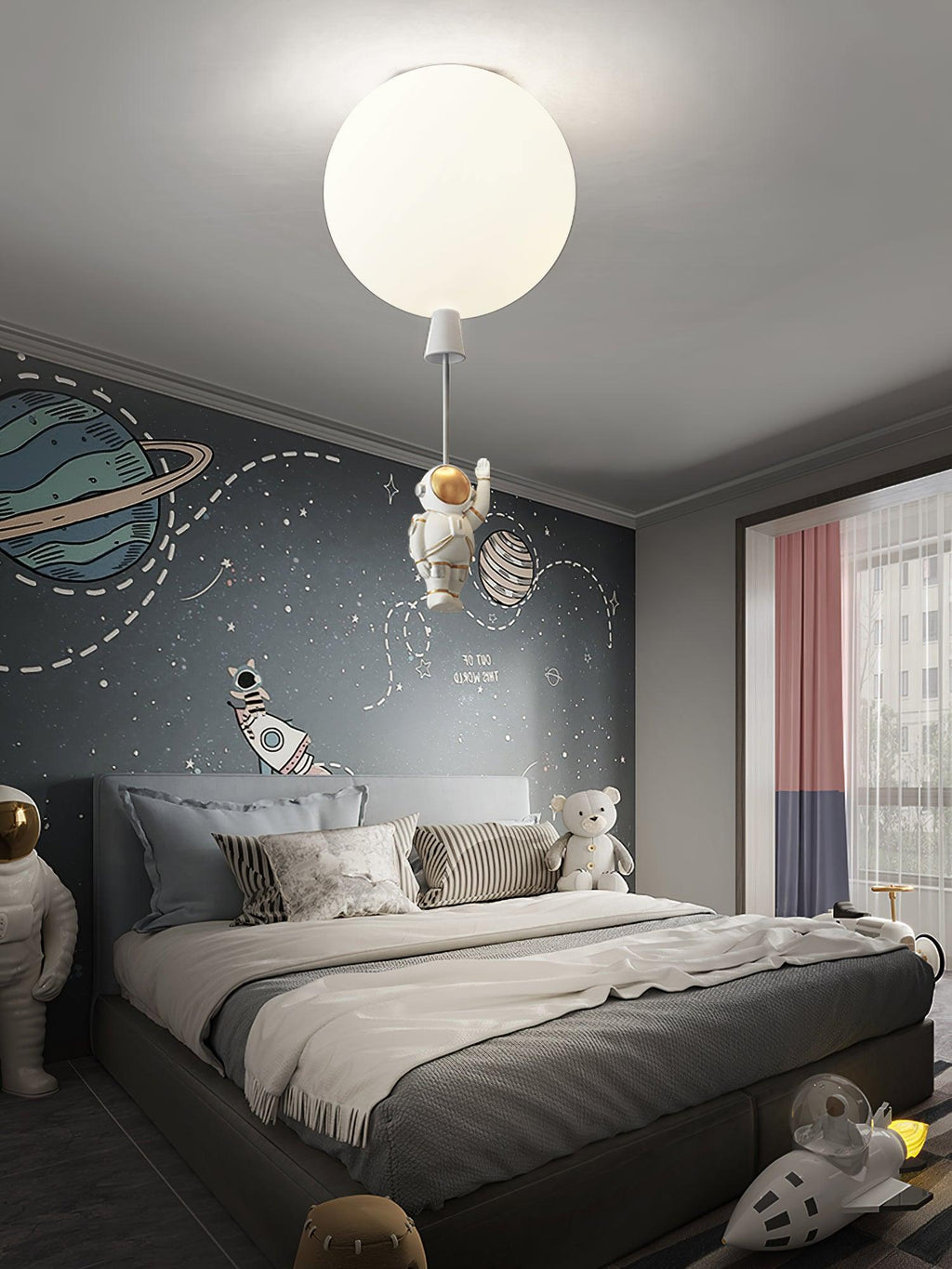 Frosted Balloon Flush mount light Ceiling Light