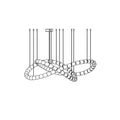 Gabriel Gasolier Chandelier C