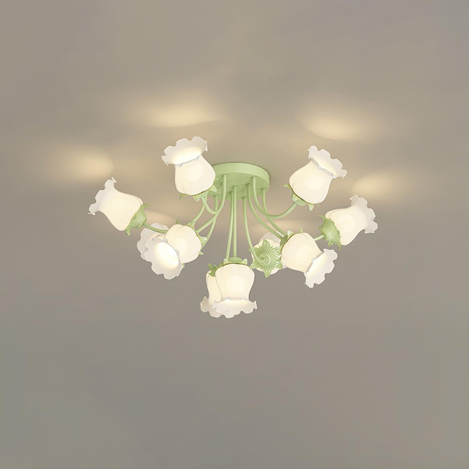 Garden Flower Overhead fixture Ceiling Lamp