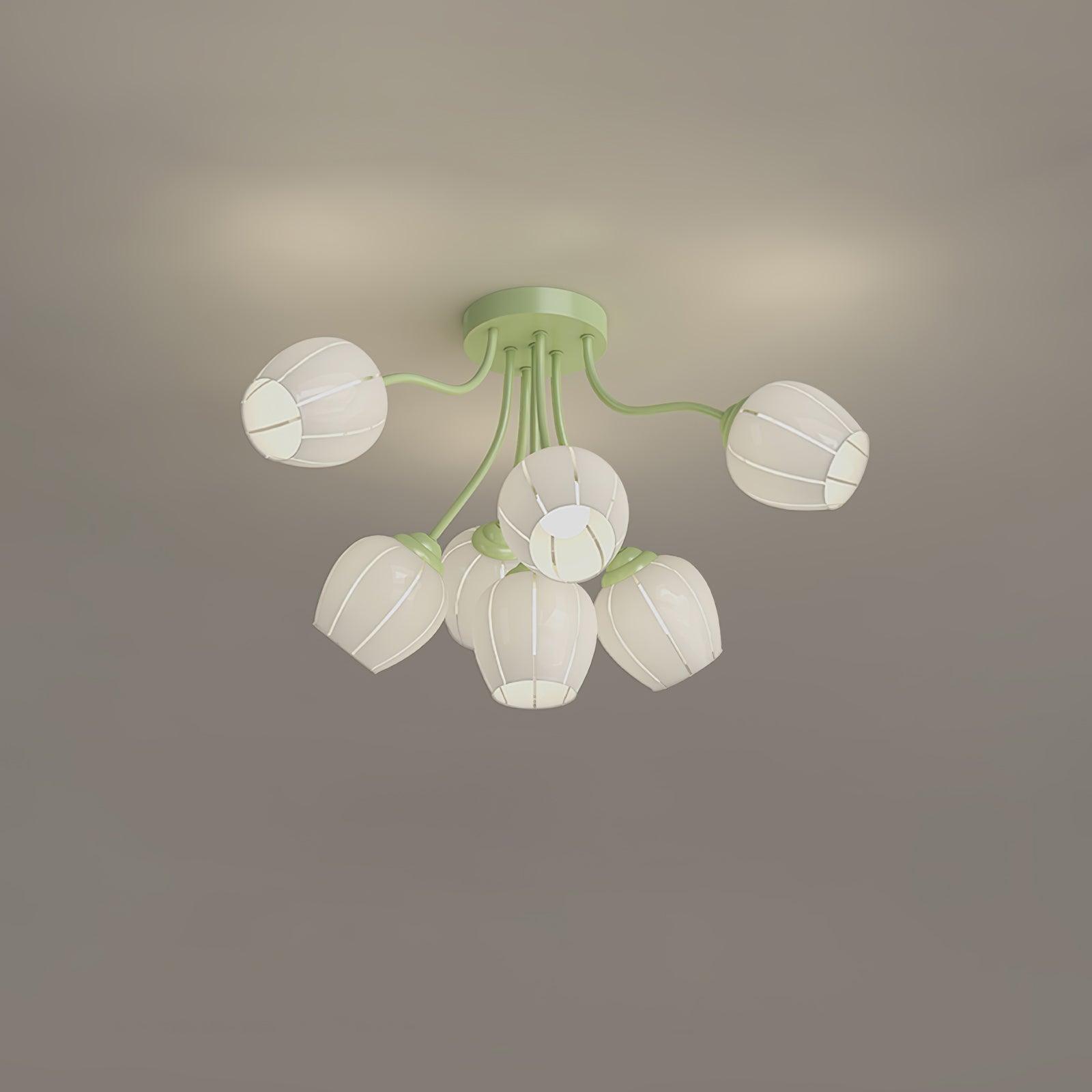 Garden Flower Overhead fixture Ceiling Lamp