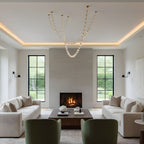Glass Chain Chandelier