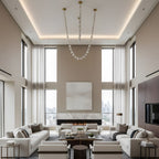 Glass Chain Chandelier