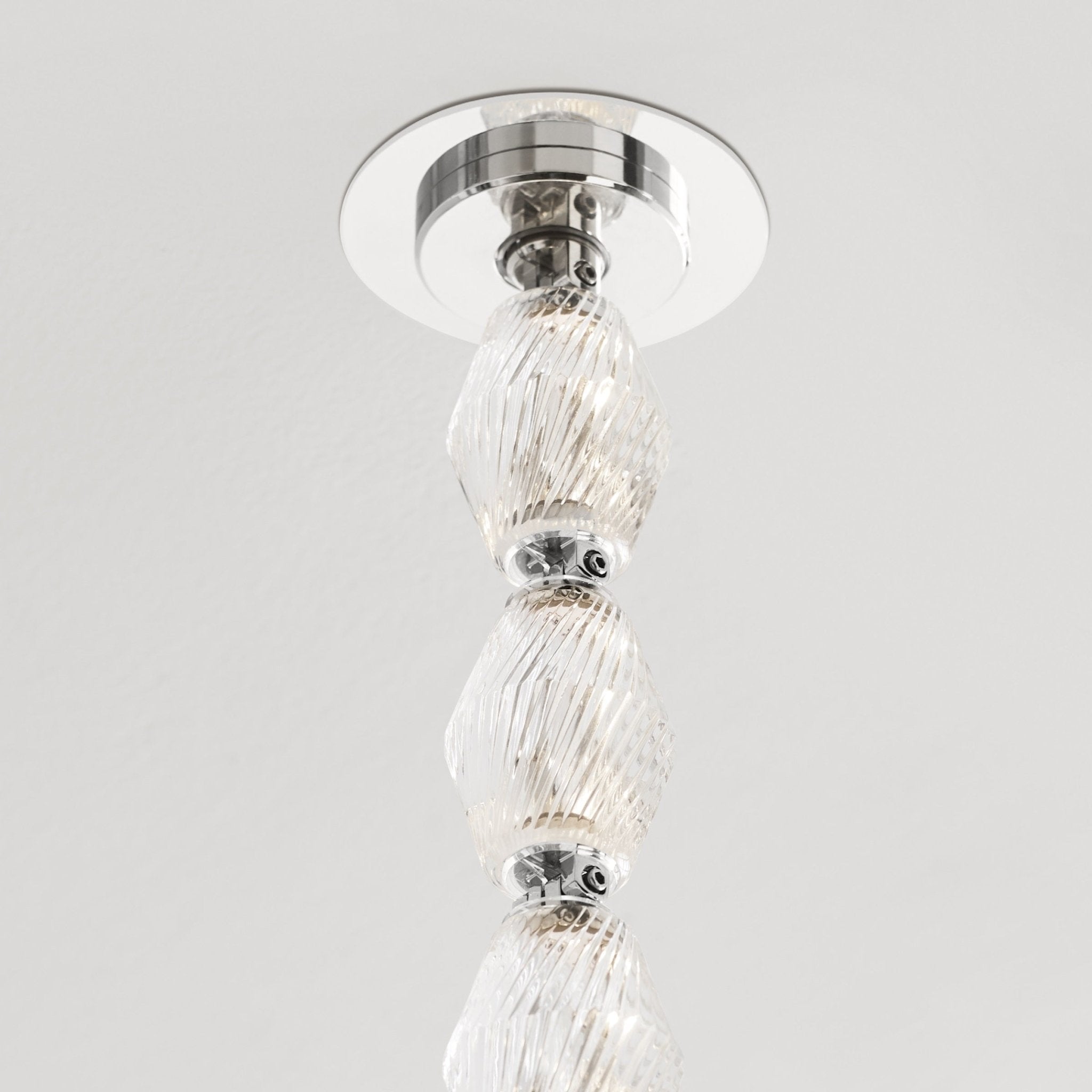 Glass Chain Chandelier