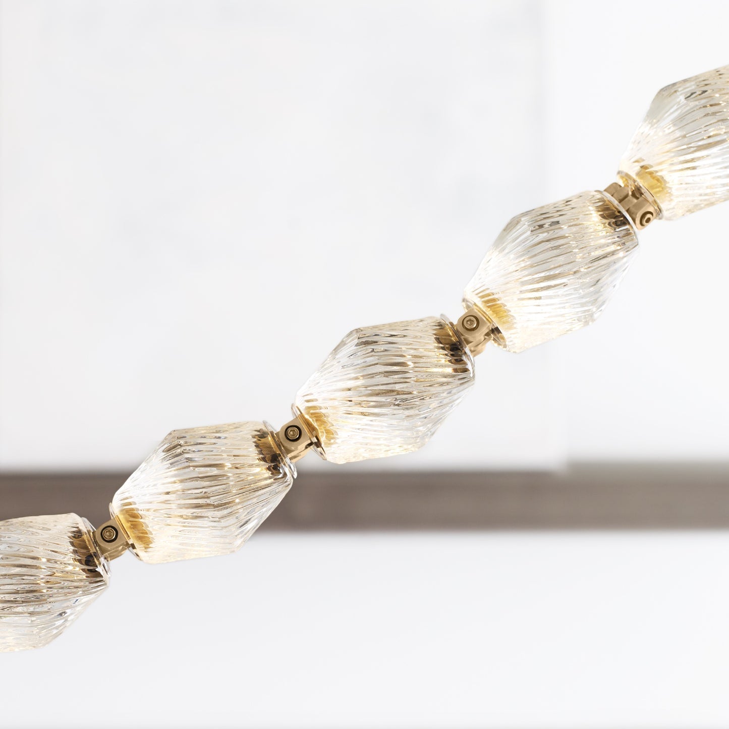Glass Chain Chandelier