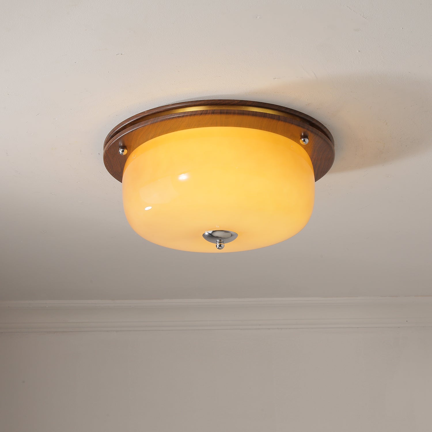Glass Dome Ceiling Light